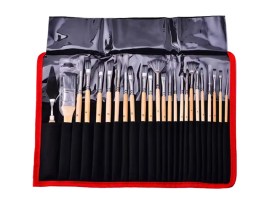 Pack 23 pinceles artistitcos con espatula 